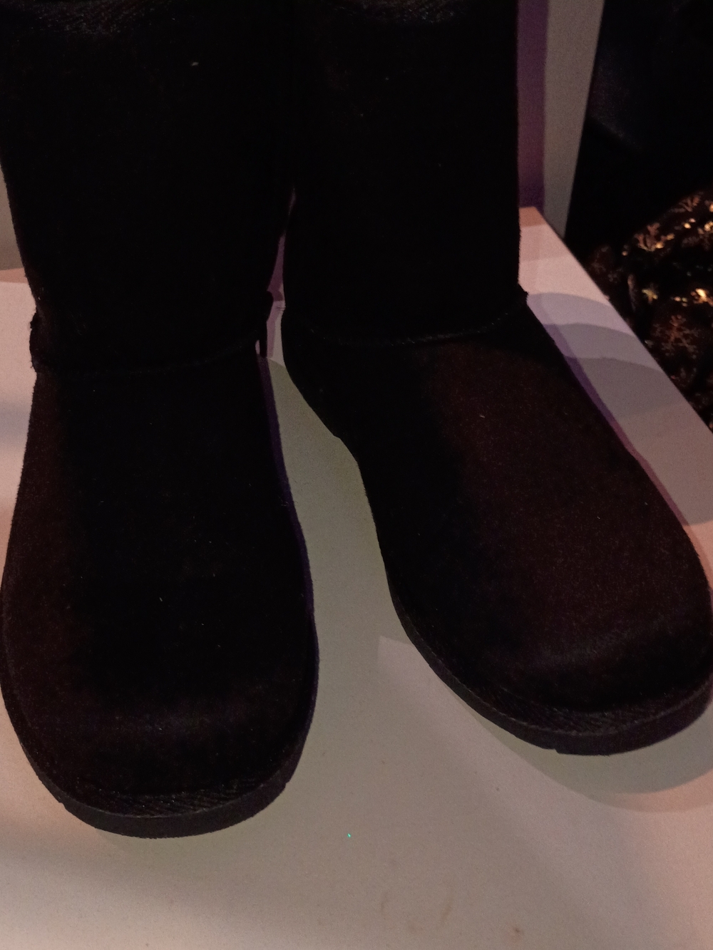 Women’s Black Winter Boots - Soft Suede Finish